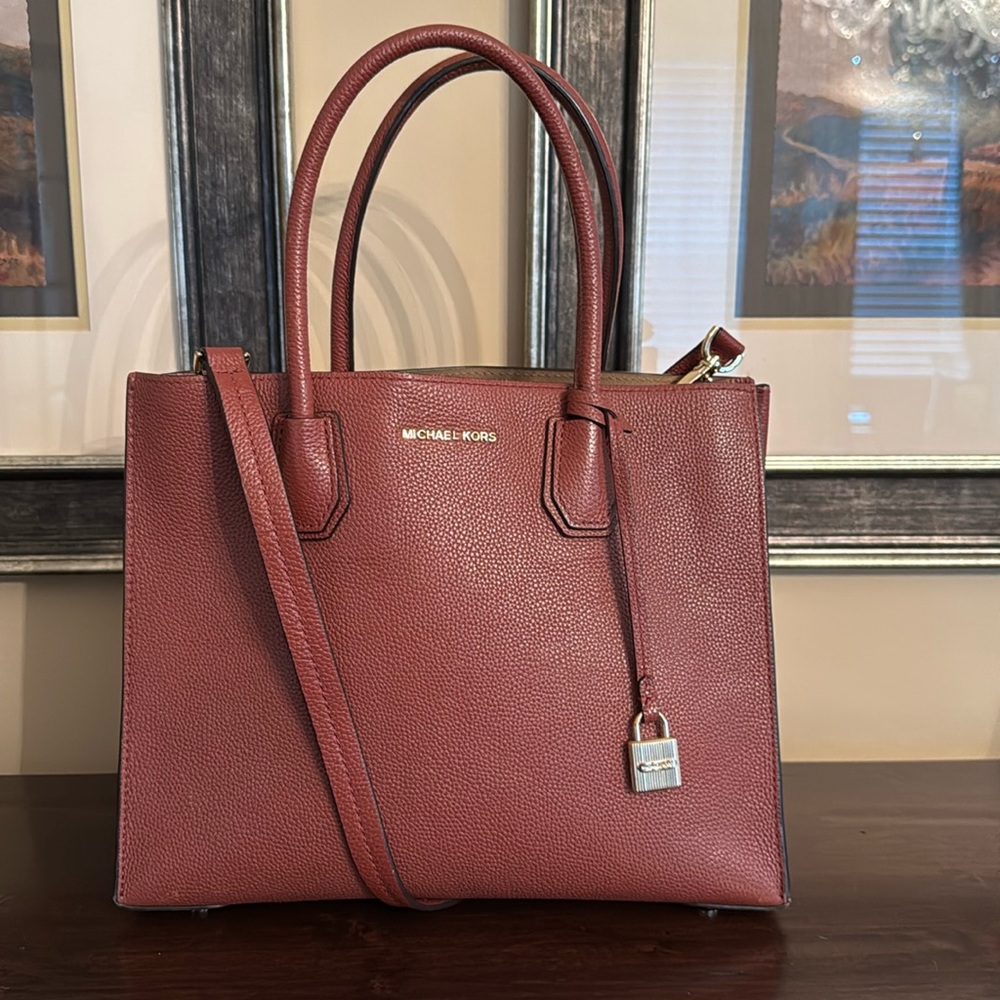 Michael Kors large Studio Mercer Satchel - Picture 1 of 8
